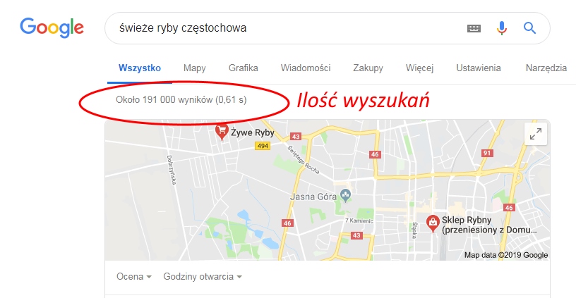 zobacz jak sprawdzić liczbę wyników wyszukiwania w Google dla pozycjonowania w Bydgoszczy