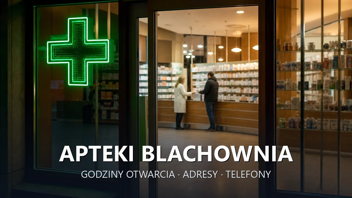 Apteki Blachownia, powiat częstochowski - adresy, telefony, godziny otwarcia