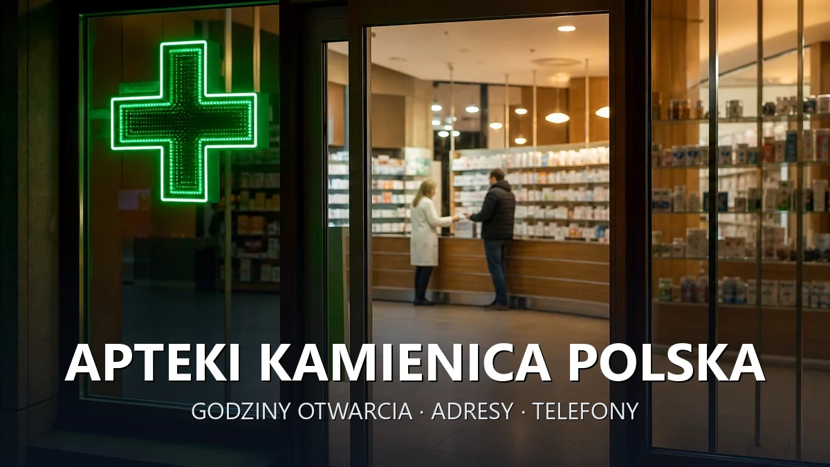 Apteki Kamienica Polska, powiat częstochowski - adresy, telefony, godziny otwarcia