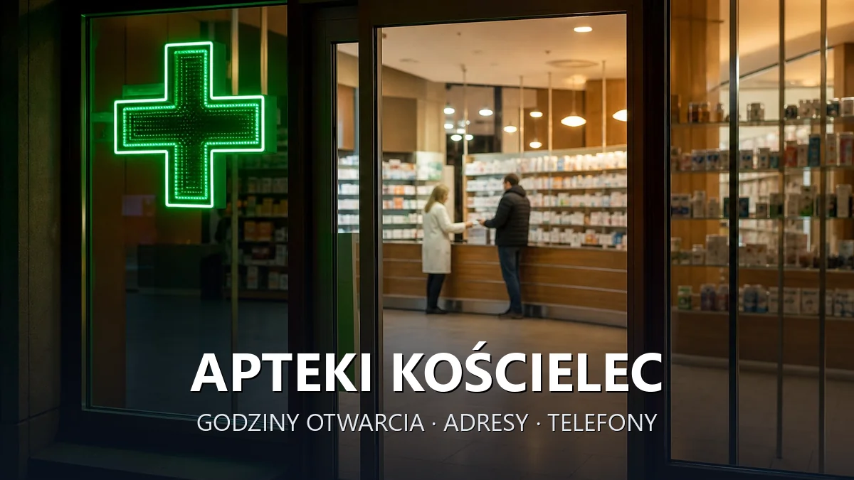 Apteki Kościelec, gmina Rędziny, powiat częstochowski - adresy, telefony, godziny otwarcia