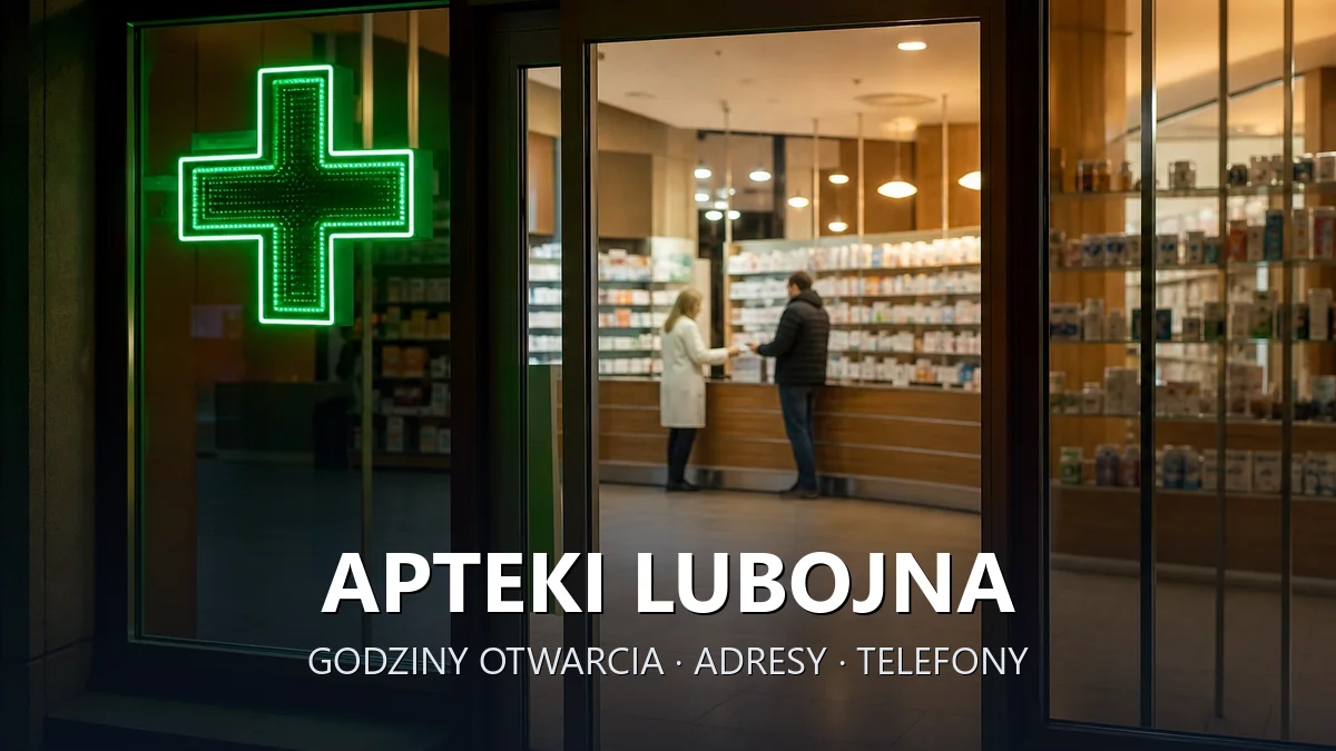 Apteki Lubojna, gmina Mykanów, powiat częstochowski - adresy, telefony, godziny otwarcia