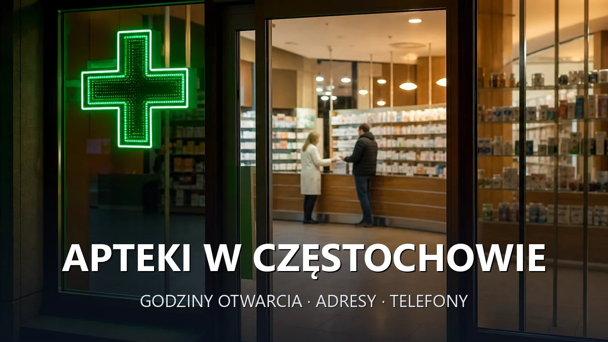 Apteki w Częstochowie - godziny otwarcia i dyżury