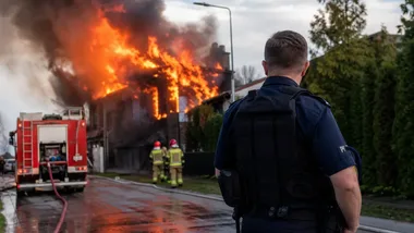 Pożar domu w Częstochowie. Strażacy znaleźli ciało 59-letniej kobiety