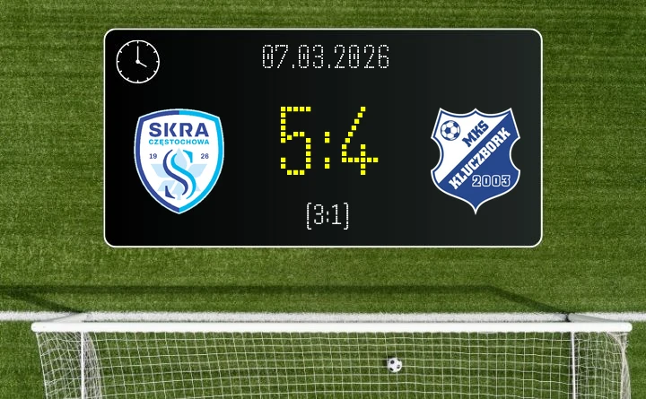 [PIŁKA NOŻNA] SKRA Częstochowa – MKS Kluczbork 5:4 – emocje do ostatniej chwili w Betclic 3. Liga Grupa 3 (Grupa III)