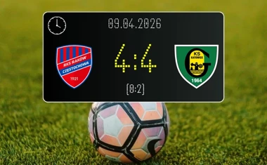 [PIŁKA NOŻNA] Puchar Polski: Raków Częstochowa – GKS Katowice 4:4 po dogrywce, Raków awansował po karnych 4:2