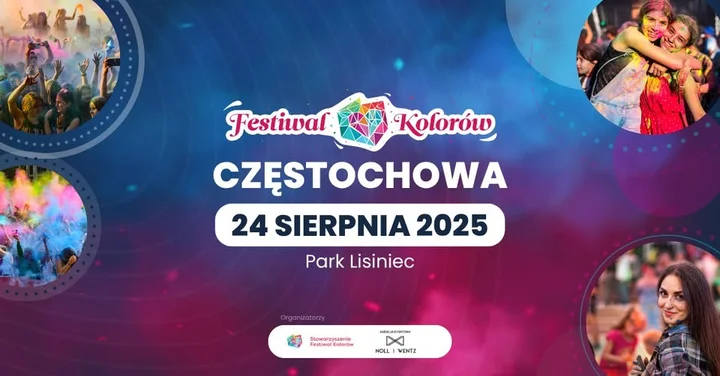 Festiwal Kolorów w Częstochowie – barwna eksplozja radości w Parku Lisiniec!