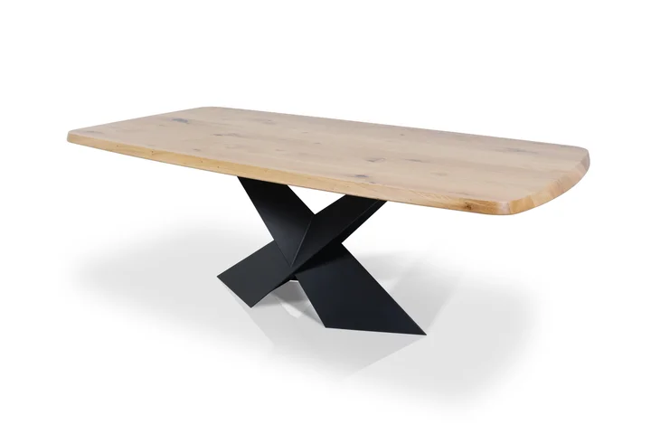 Stół Selva z blatem w litym drewnie dębowym