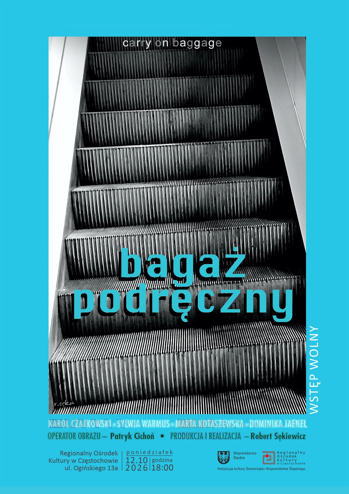 Grafika promocyjna wydarzenia Bagaż podręczny – projekcja filmu