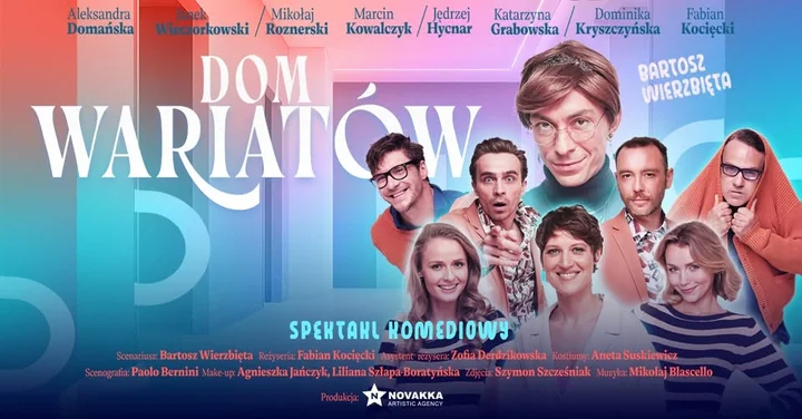 Obrazek przedstawia grafikę promocyjną wydarzenia Farsa teatralna „Dom wariatów” w Częstochowie