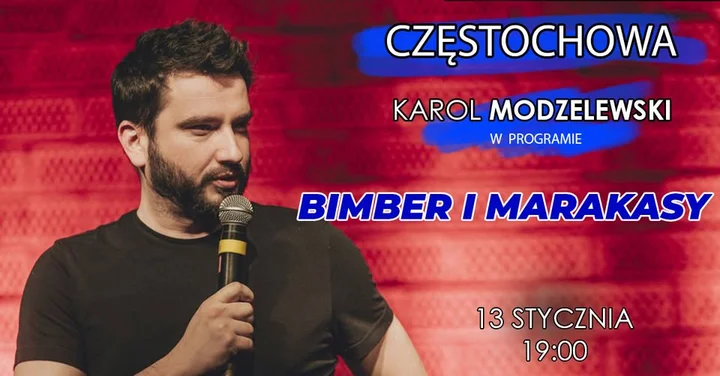 Grafika promocyjna wydarzenia Częstochowa: Karol Modzelewski — Bimber i marakasy