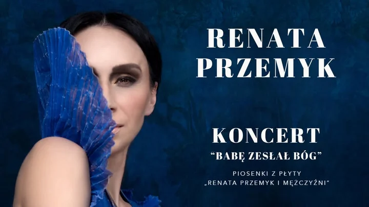 Grafika promocyjna wydarzenia Renata Przemyk „Babę zesłał Bóg” — koncert w Teatrze im. Mickiewicza w Częstochowie