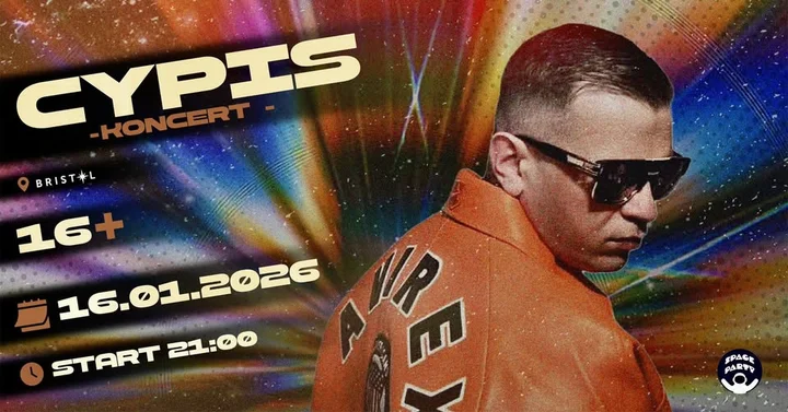 Grafika promocyjna wydarzenia Koncert Cypisa w klubie Bristol Częstochowa — 16 stycznia 2026
