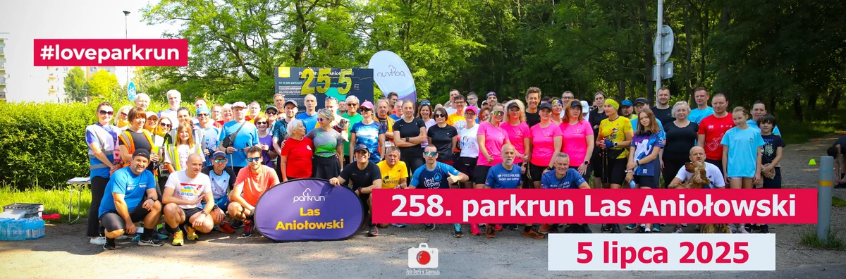 Grafika promocyjna wydarzenia Regularny bieg i marsz 5 km w Lesie Aniołowskim w Częstochowie