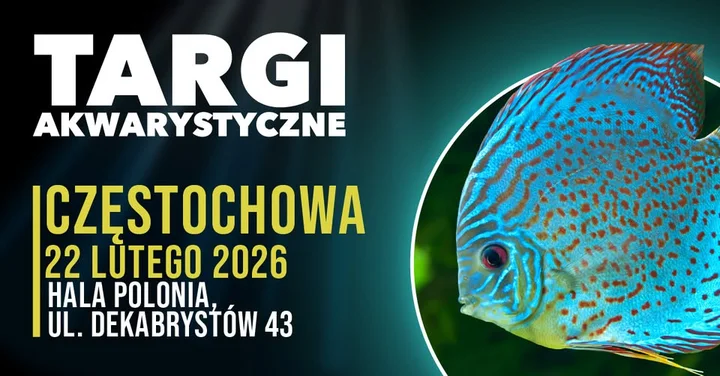 Grafika promocyjna wydarzenia Targi Akwarystyczne Częstochowa — 22 lutego 2026