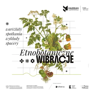 Grafika promocyjna wydarzenia Etnobotaniczne wibracje