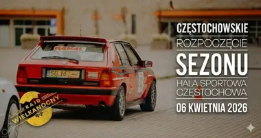 Grafika promocyjna wydarzenia Rajd Wiosenny — Częstochowskie Rozpoczęcie Sezonu 2026