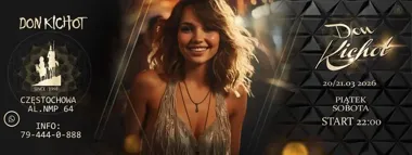 Grafika promocyjna wydarzenia THE BEST OF DONKICHOT — impreza w Klubie Don Kichot