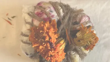 Grafika promocyjna wydarzenia Warsztaty z tworzenia chust intencyjnych Bundle Dye w Częstochowie