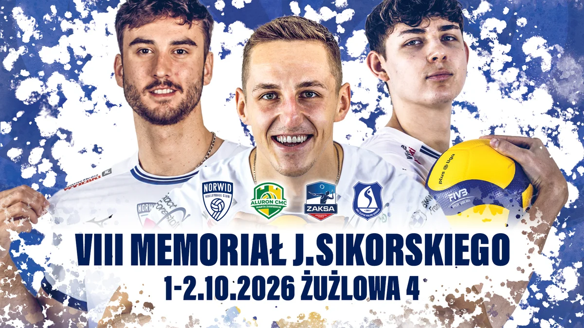 Grafika promocyjna wydarzenia VIII Memoriał im. J. Sikorskiego w Częstochowie
