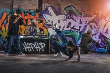 Grafika promocyjna wydarzenia Hip-hop ma cztery żywioły