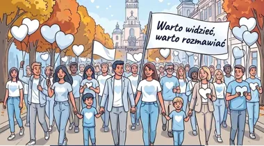 Marsz Białych Serc w Częstochowie. Finał na placu Biegańskiego