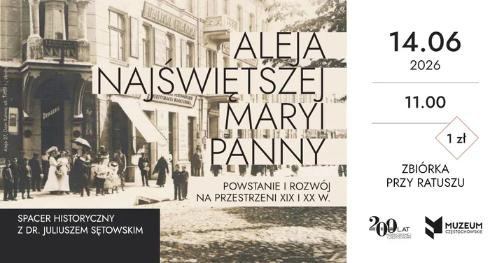 Aleja NMP odsłoni miejskie sekrety podczas spaceru z muzeum
