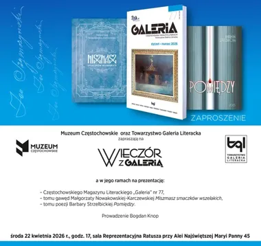 Wieczór z Galerią w Ratuszu - literatura, która zbiera się przy jednym stole 📚