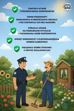 Na działkach sezon ruszył, a złodzieje już liczą na chwilę nieuwagi