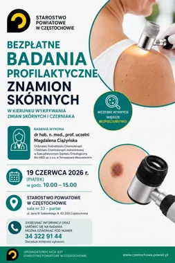 Badanie, które może wyłapać czerniaka. W Częstochowie rusza profilaktyka
