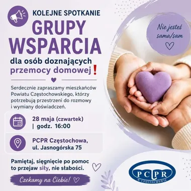 W Częstochowie odbędzie się spotkanie wsparcia dla osób po przemocy domowej