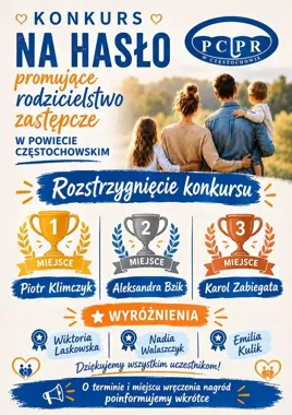 Piotr Klimczyk wygrał konkurs na hasło o rodzicielstwie zastępczym