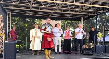Rycerskie starcie pod zamkiem. Stawką była Szabla Starosty Olsztyńskiego