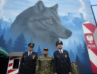 Mural przy ul. Staszica - graniczna tradycja wypisana na murze