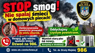 Ponad 400 kontroli domowych kotłowni w Częstochowie. Strażnicy sprawdzają piece