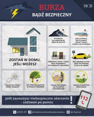 Burza nad Częstochową może uderzyć bez ostrzeżenia - straż daje prostą instrukcję