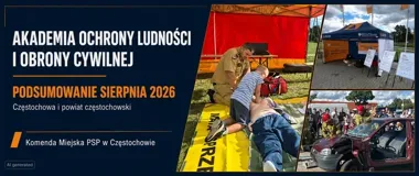 Sierpniowy trening reagowania w Częstochowie. Strażacy szkolili mieszkańców